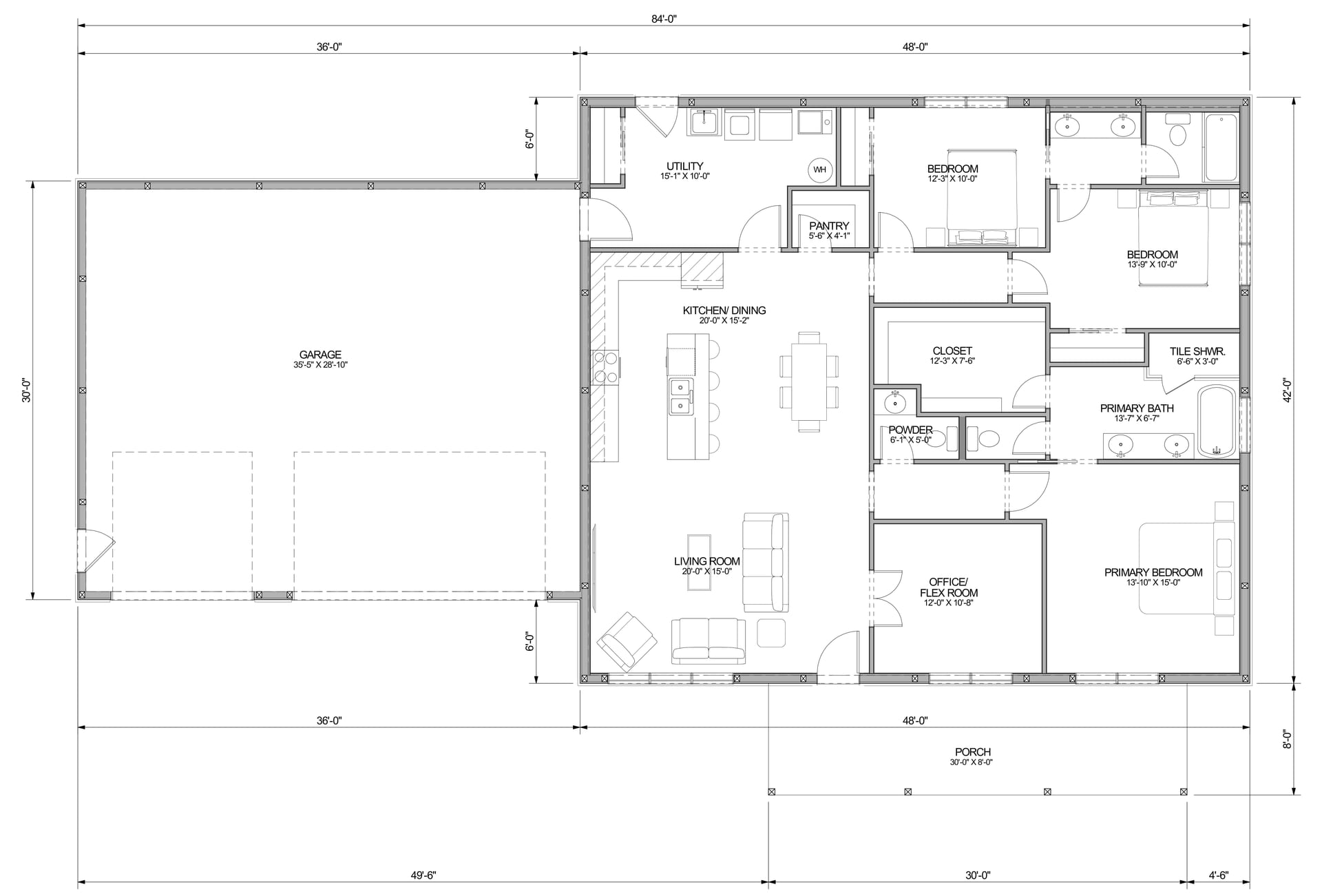 Rustic Retreat III sample floor plan